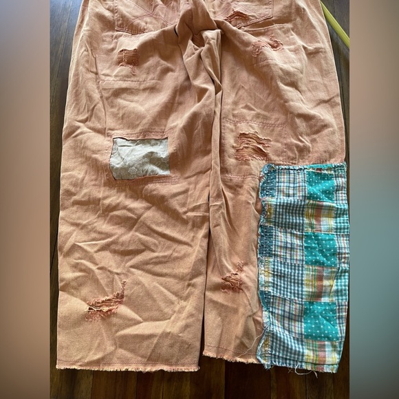 POL bohemian patchwork cropped ankle pants - Picture 6 of 15